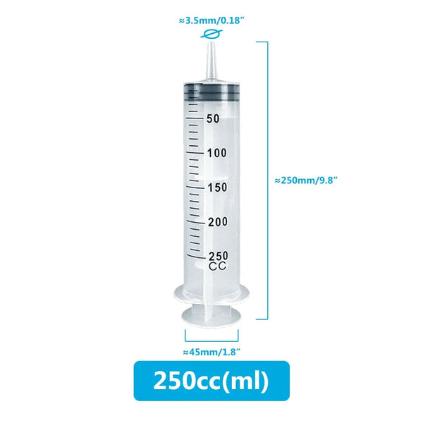 Planet Gates 250ml And Hose Multifunction 100ml-550ml Syringe Large Capacity With 100cm Hose Pump Measuring Washable Injector For Pet Feeding Oil Glue Fluid