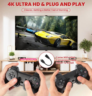 Planet Gates 256G 58,000 Games GD10 Plus Game Stick 4K HD Video Game Console 2.4G Double Wireless Controller Game Stick For N64/PSP/PS1/GBA
