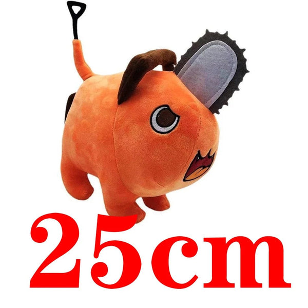 Planet Gates 25cm 25cm Anime Chainsaw Man Dolls Plush Toy Cartoon Pochita Orange Dog Pillow Stuffed Soft Toy for Kids Birthday Gift