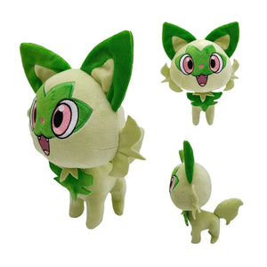 Planet Gates 25cm 25cm Sprigatito Pokemon Plush Doll Japan Movie Anime Cat Sprigatito Green Fox Fuecoco Quaxly Stuffed Toy Birthday Gift For Kids