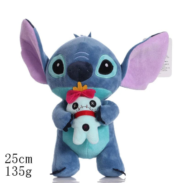 Planet Gates 25CM 3 Hot Disney Cartoon Blue Pink Stitch Plush Dolls Anime Toys Lilo and Stitch Stich Plush Stuffed Toys Christmas Gifts for Kids