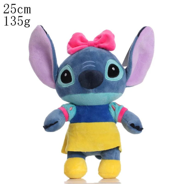 Planet Gates 25CM 4 Hot Disney Cartoon Blue Pink Stitch Plush Dolls Anime Toys Lilo and Stitch Stich Plush Stuffed Toys Christmas Gifts for Kids