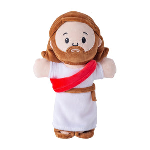 Planet Gates 25cm/50cm Cartoon Jesus Pillow Stuffed Toy Bedside Sofa Cushion Christmas Gift Soft Plush Doll with Bible Pillow for Children