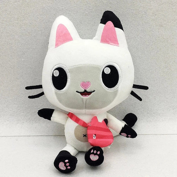 Planet Gates 25cm 7-piece Gabby doll house plush toy cartoon stuffed animal mermaid cat mermaid plush doll children's Christmas gift