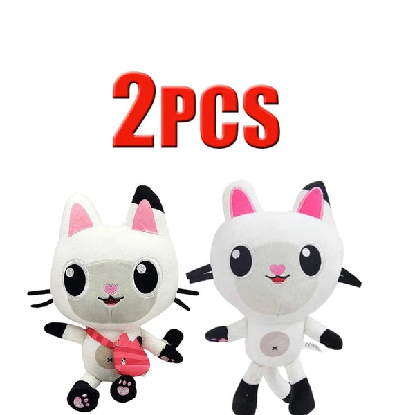 Planet Gates 25cm 7-piece Gabby doll house plush toy cartoon stuffed animal mermaid cat mermaid plush doll children's Christmas gift