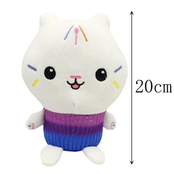 Planet Gates 25cm 7-piece Gabby doll house plush toy cartoon stuffed animal mermaid cat mermaid plush doll children's Christmas gift