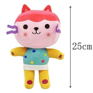 Planet Gates 25cm 7-piece Gabby doll house plush toy cartoon stuffed animal mermaid cat mermaid plush doll children's Christmas gift