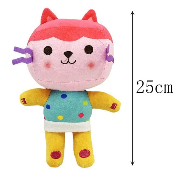 Planet Gates 25cm 7-piece Gabby doll house plush toy cartoon stuffed animal mermaid cat mermaid plush doll children's Christmas gift