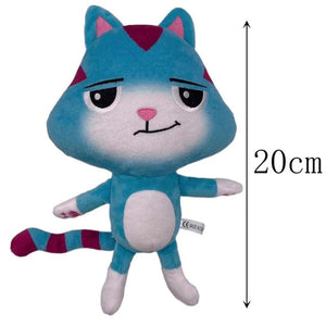 Planet Gates 25cm 7-piece Gabby doll house plush toy cartoon stuffed animal mermaid cat mermaid plush doll children's Christmas gift