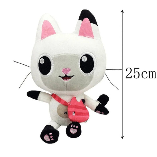 Planet Gates 25cm 7-piece Gabby doll house plush toy cartoon stuffed animal mermaid cat mermaid plush doll children's Christmas gift