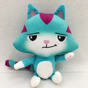 Planet Gates 25cm 7-piece Gabby doll house plush toy cartoon stuffed animal mermaid cat mermaid plush doll children's Christmas gift