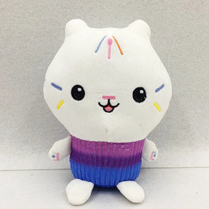 Planet Gates 25cm 7-piece Gabby doll house plush toy cartoon stuffed animal mermaid cat mermaid plush doll children's Christmas gift