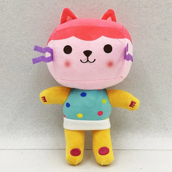 Planet Gates 25cm 7-piece Gabby doll house plush toy cartoon stuffed animal mermaid cat mermaid plush doll children's Christmas gift