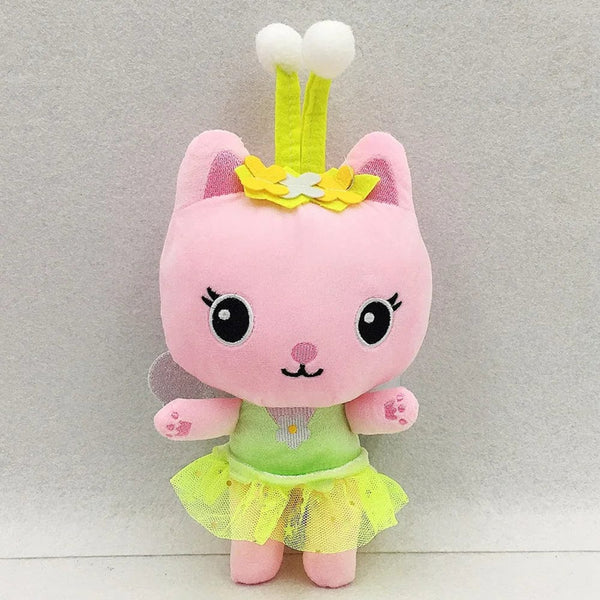 Planet Gates 25cm 7-piece Gabby doll house plush toy cartoon stuffed animal mermaid cat mermaid plush doll children's Christmas gift
