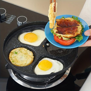 Planet Gates 25cm/9.84in 1pc, Non-Stick Cast Iron Frying Pan for Eggs and Pancakes - Dishwasher Safe and Compatible with Gas and Induction Cooktops - Perfect for Home Kitchen