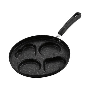 Planet Gates 25cm/9.84in 1pc, Non-Stick Cast Iron Frying Pan for Eggs and Pancakes - Dishwasher Safe and Compatible with Gas and Induction Cooktops - Perfect for Home Kitchen