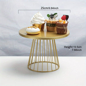 Planet Gates 25cm/9.84inch 1pc Round Cake Stand, Elegant Easy-to-Clean Party Accessory Cake Stand, Cupcake Stand For Home & Kitchen Cake Stands For Dessert Table At Weddings Birthdays & All-Occasion Decorations