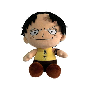 Planet Gates 25CM Ace / 25CM New 25CM One Piece Anime Figures Cosplay Plush Toys Zoro Luffy Chopper Ace Law Cute Doll Cartoon Stuffed Pendants Kids Xmas Gift