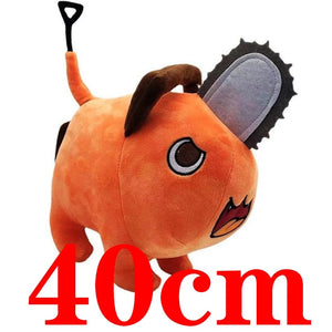 Planet Gates 25cm Anime Chainsaw Man Dolls Plush Toy Cartoon Pochita Orange Dog Pillow Stuffed Soft Toy for Kids Birthday Gift