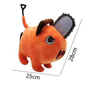 Planet Gates 25cm Anime Chainsaw Man Dolls Plush Toy Cartoon Pochita Orange Dog Pillow Stuffed Soft Toy for Kids Birthday Gift