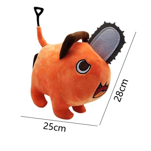 Planet Gates 25cm Anime Chainsaw Man Dolls Plush Toy Cartoon Pochita Orange Dog Pillow Stuffed Soft Toy for Kids Birthday Gift