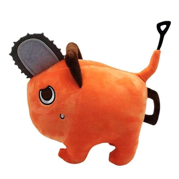 Planet Gates 25cm Anime Chainsaw Man Dolls Plush Toy Cartoon Pochita Orange Dog Pillow Stuffed Soft Toy for Kids Birthday Gift