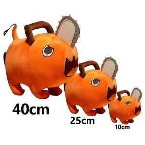 Planet Gates 25cm Anime Chainsaw Man Dolls Plush Toy Cartoon Pochita Orange Dog Pillow Stuffed Soft Toy for Kids Birthday Gift