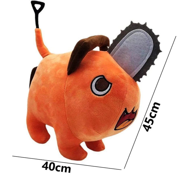 Planet Gates 25cm Anime Chainsaw Man Dolls Plush Toy Cartoon Pochita Orange Dog Pillow Stuffed Soft Toy for Kids Birthday Gift