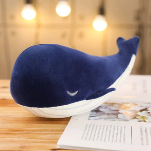 Planet Gates 25cm Cartoon Blue Whale Plush Toys Stuffed Soft Lovely Sea Animal Dolls Cute Fish Pillow for Children Kids Birthday Xmas Gifts
