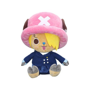 Planet Gates 25CM Chopper 2 / 25CM New 25CM One Piece Anime Figures Cosplay Plush Toys Zoro Luffy Chopper Ace Law Cute Doll Cartoon Stuffed Pendants Kids Xmas Gift