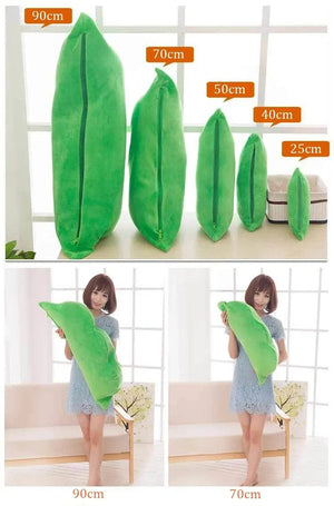Planet Gates 25CM Cute Children's Baby Plush Peas Filled Plant Doll Toy Children Kawaii Quality Pea-shaped Pillow Toy Boy Girl Gift