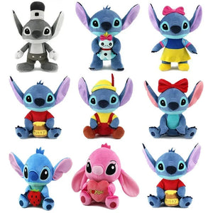 Planet Gates 25cm Disney Plush Toy Disney Stitch Original Anime Figures Lilo & Stitch Cute Stuffed Toys Movie Peripherals Soft Ornaments Gift