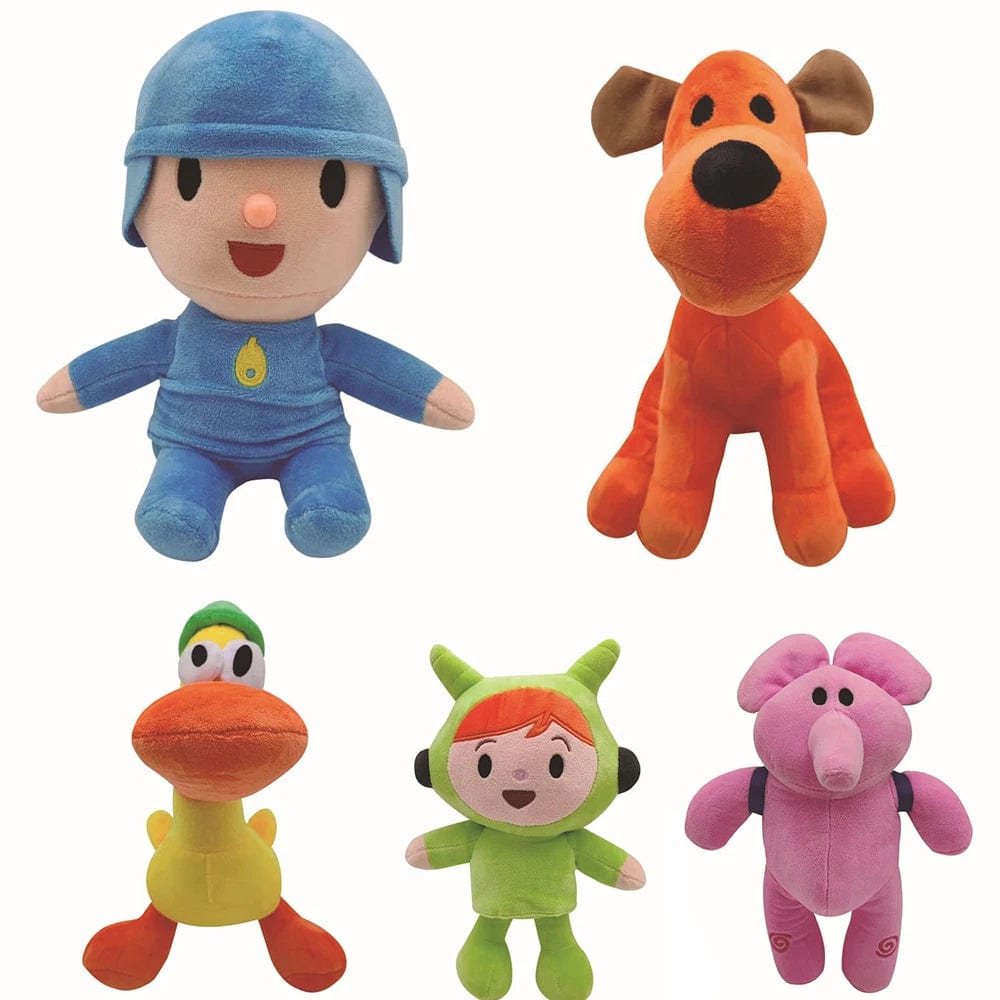 Planet Gates 25cm Hot New  Pocoyo Plush Doll Kawaii Little P Youyou Peluche Barto Duck Puppy Lula Ellie Elephant Plush Toys Children's Toys