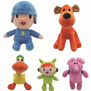 Planet Gates 25cm Hot New  Pocoyo Plush Doll Kawaii Little P Youyou Peluche Barto Duck Puppy Lula Ellie Elephant Plush Toys Children's Toys