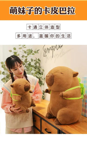 Planet Gates 25CM Kapibala Capybara Plush Toy Cute Internet Celebrity Capybara Jun Doll Ugly Cute Doll Guinea Pig Doll Boys Girls Anime Kawaii