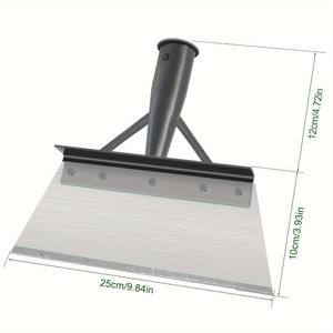 Planet Gates 25cm Long 1pc, 24.89cm Multifunctional Outdoor Garden Shovel Heavy Duty Steel Cleaning Shovel Flat Shovel Ice Shovel Sharp Planting Weeding Farm Tool For Weeds And Moss Ice Floor Planting Weeding Tool Multifunctional Garden