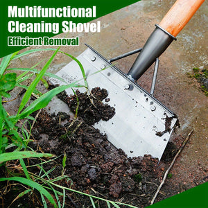 Planet Gates 25cm Long 1pc, 24.89cm Multifunctional Outdoor Garden Shovel Heavy Duty Steel Cleaning Shovel Flat Shovel Ice Shovel Sharp Planting Weeding Farm Tool For Weeds And Moss Ice Floor Planting Weeding Tool Multifunctional Garden