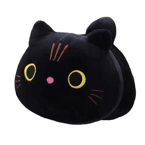 Planet Gates 25CM Lovely Cartoon Cat Dolls Stuffed Soft Animal Kitten Plush Pillow Toys Kawaii White Black Cat Gift for Boys Girls