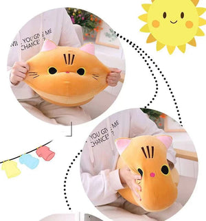 Planet Gates 25CM Lovely Cartoon Cat Dolls Stuffed Soft Animal Kitten Plush Pillow Toys Kawaii White Black Cat Gift for Boys Girls