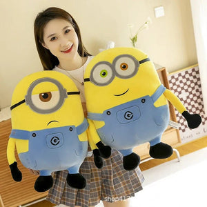 Planet Gates 25cm Minions Movie Periphery Yellow Plush Bob Plush Stuart Stuffed Toys In Jeans Soft Dolls Pillow Decoration Children Birthday Gift