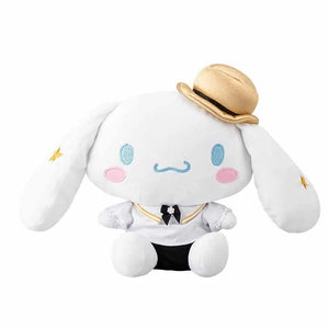 Planet Gates 25CM New Sanrio Kawaii Black Gold Series Plush Stuffed Toy Soft Pillow Cute Kuromi Hello Kitty Birthday Gift Children's Toy