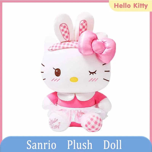 Planet Gates 25cm New Sanrio Kawaii Hello Kitty Plush Toys Pillow Doll Stuffed Cinnamoroll Children Plushies Home Decoration Plush Christmas Dolls