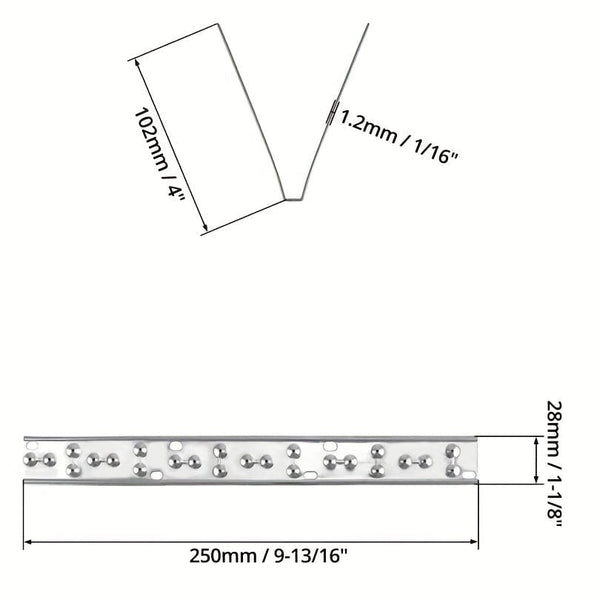Planet Gates 25CM Pigeon Spikes*1 1pc Stainless Steel Pigeon Spikes, Pigeon Defense, Pigeon Protection For Roof Balcony Conservatory, 24.99cm Total Length