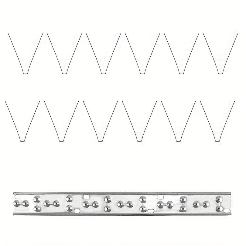 Planet Gates 25CM Pigeon Spikes*1 1pc Stainless Steel Pigeon Spikes, Pigeon Defense, Pigeon Protection For Roof Balcony Conservatory, 24.99cm Total Length