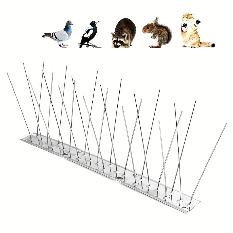 Planet Gates 25CM Pigeon Spikes*1 1pc Stainless Steel Pigeon Spikes, Pigeon Defense, Pigeon Protection For Roof Balcony Conservatory, 24.99cm Total Length