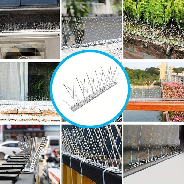Planet Gates 25CM Pigeon Spikes*1 1pc Stainless Steel Pigeon Spikes, Pigeon Defense, Pigeon Protection For Roof Balcony Conservatory, 24.99cm Total Length