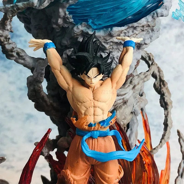 Planet Gates 25cm Son Goku Dragon Ball Anime Figure Super Genki Bomb Luminous Figures Gk Figurine Pvc Statue Model Doll Collectible Gifts  To