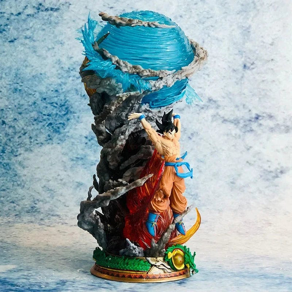 Planet Gates 25cm Son Goku Dragon Ball Anime Figure Super Genki Bomb Luminous Figures Gk Figurine Pvc Statue Model Doll Collectible Gifts  To