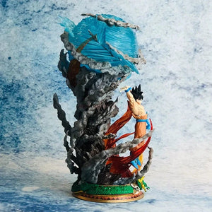 Planet Gates 25cm Son Goku Dragon Ball Anime Figure Super Genki Bomb Luminous Figures Gk Figurine Pvc Statue Model Doll Collectible Gifts  To