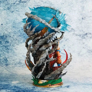 Planet Gates 25cm Son Goku Dragon Ball Anime Figure Super Genki Bomb Luminous Figures Gk Figurine Pvc Statue Model Doll Collectible Gifts  To
